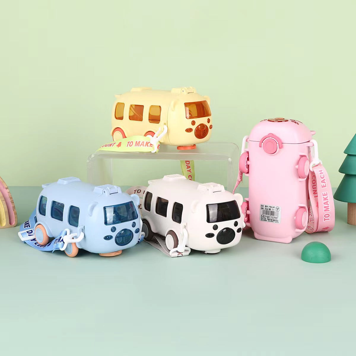 Cartoon Leakproof Water Bottles For Kids ( Available )