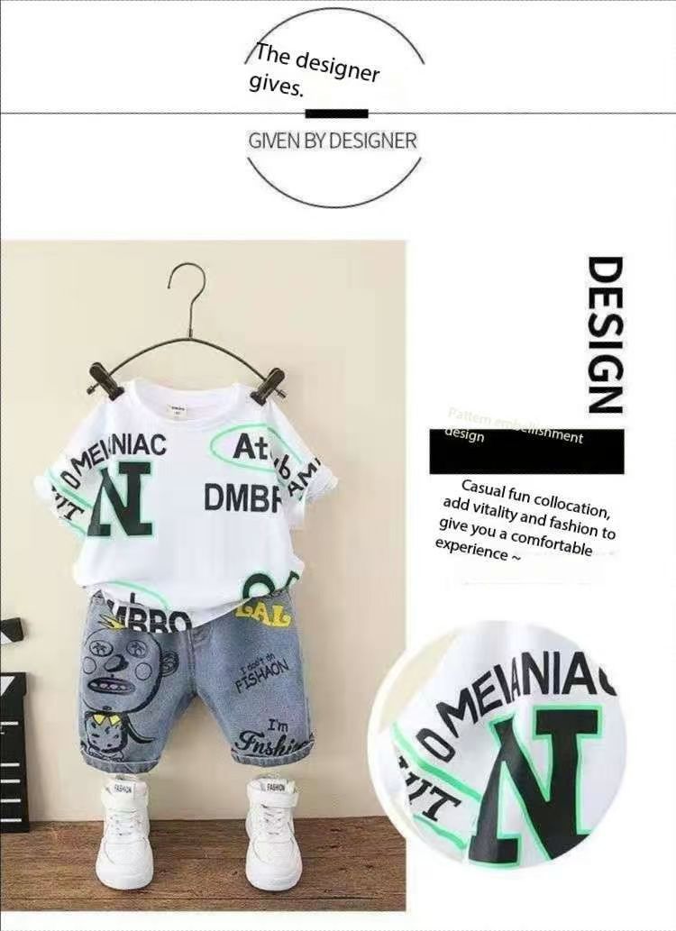 Boys Summer Clothes Handsome Children's Clothing Boys Suits