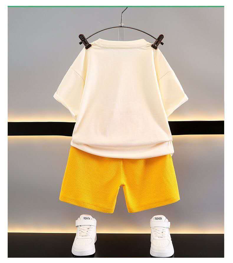 Summer Children's Thin Short-sleeved Casual Set, Cool Summer Clothes