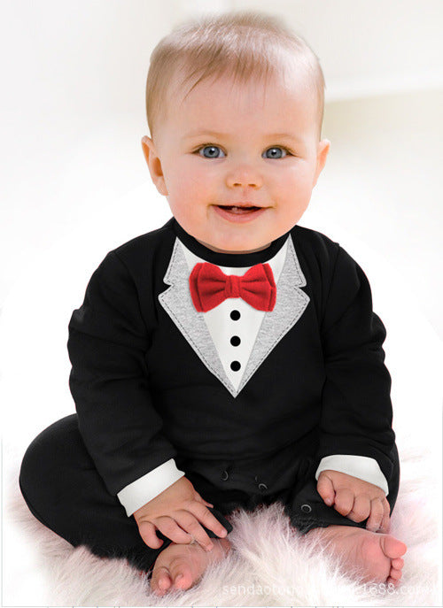 Baby bag fart crawl suit (Available)