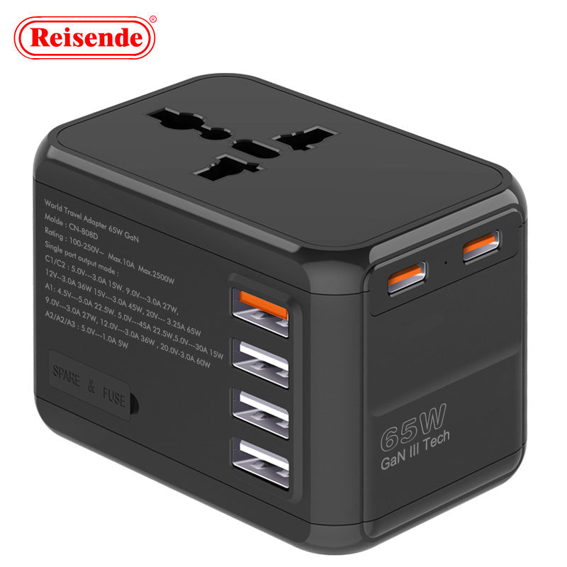 Universal Travel Power Adapter with  USB a Output Ports International Wall Charger with Electrical Plug Socket for Travel