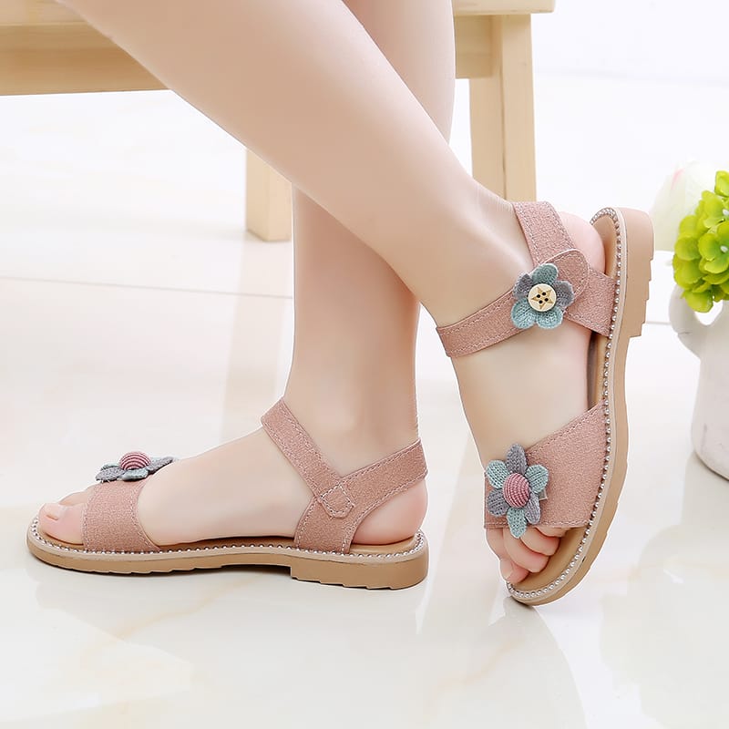 Children's Flat Sandals Buckle Princess Shoes