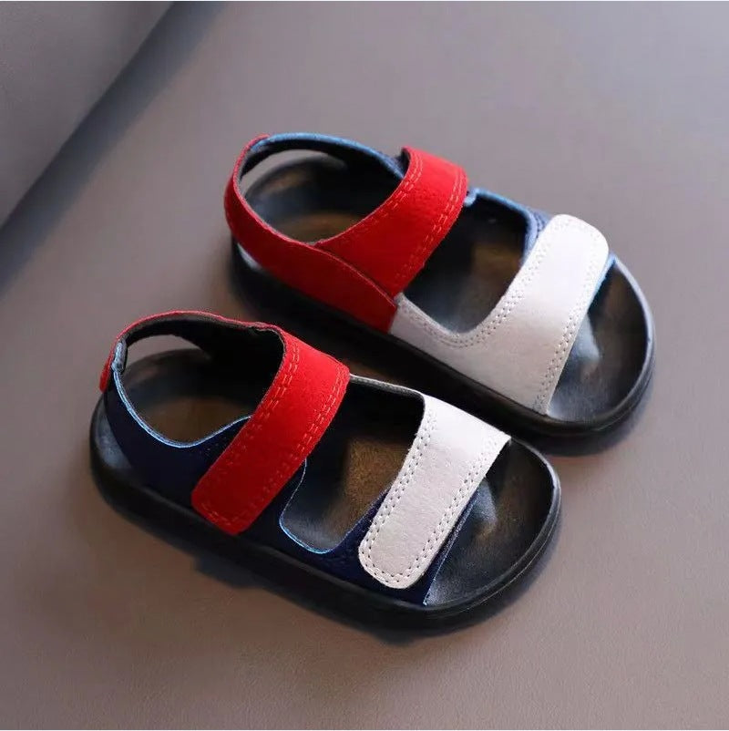 Kids Sandals Summer Fashion Boys Beach Sandals Non-slip First Walkers (Available)