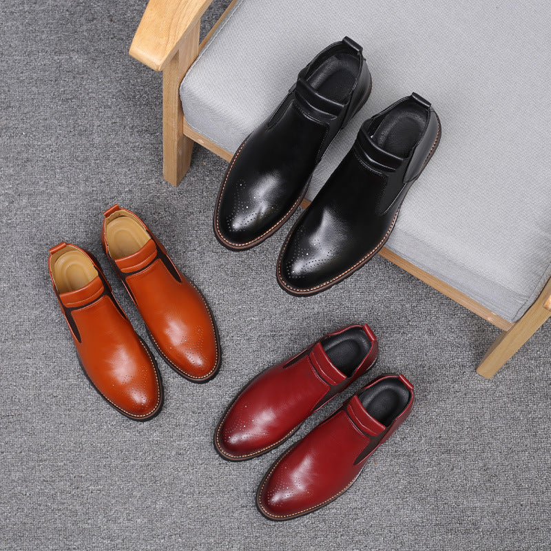 Men's High-top Slip-on Martin Boots