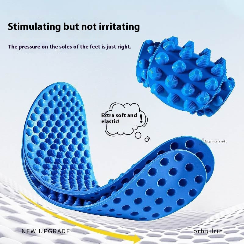 Men's And Women's Shock-absorbing Soft Elastic Shock-absorbing Deodorant And Breathable Not Tired Foot Insole