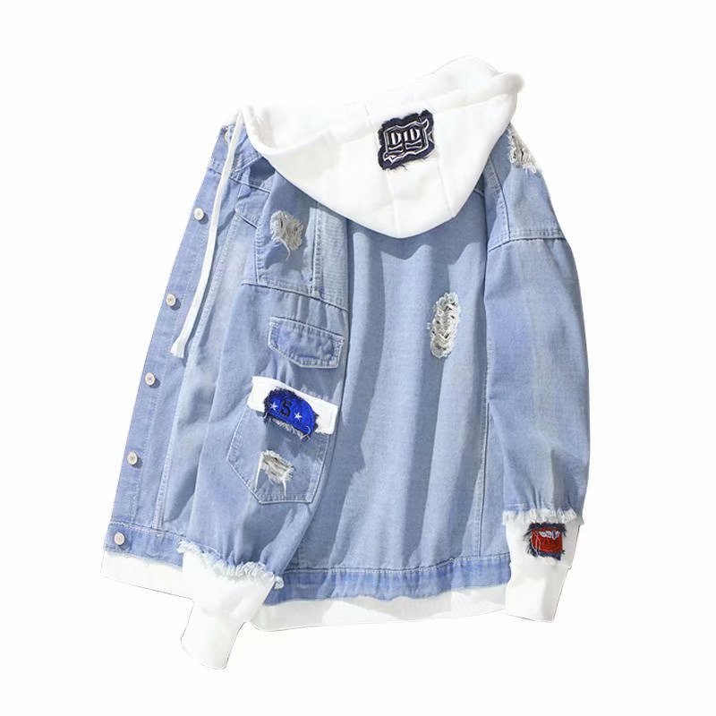 Personality Men's Workwear Denim Jacket  (Available)