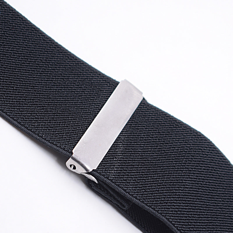 Unisex 4 Clip Straps 5CM Plus Loose Tight Suspenders Strap Clip (Available)