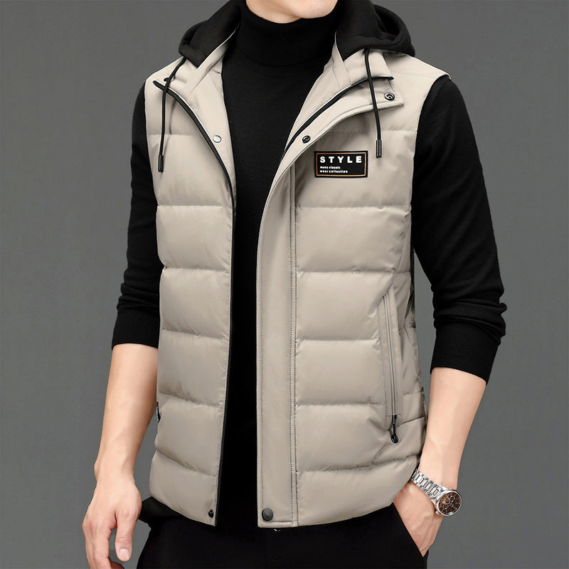 Men's Fashion Vest Versatile Down Jacket (Available)