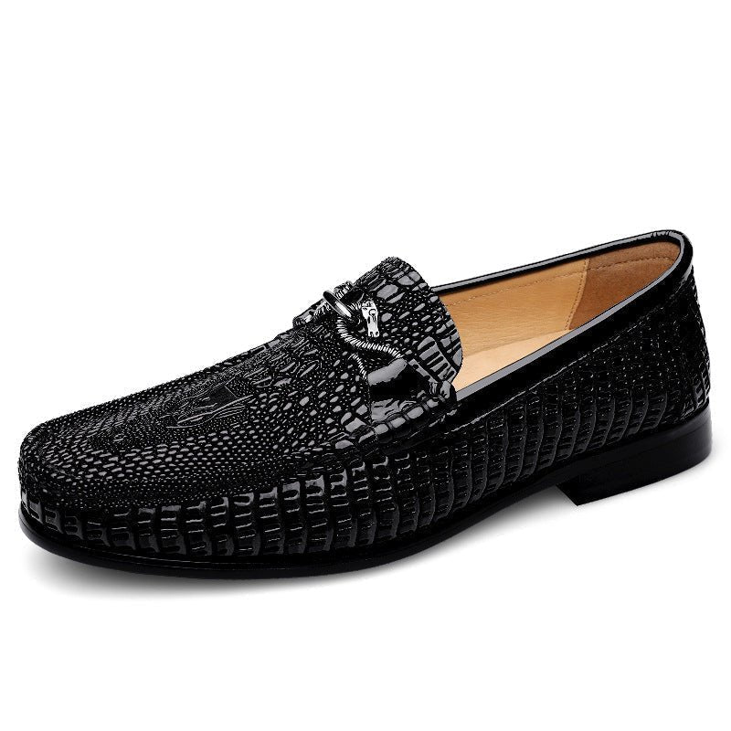 Gommino Men's First Layer Cowhide Soft Bottom Leather Shoes - Mom & Kids