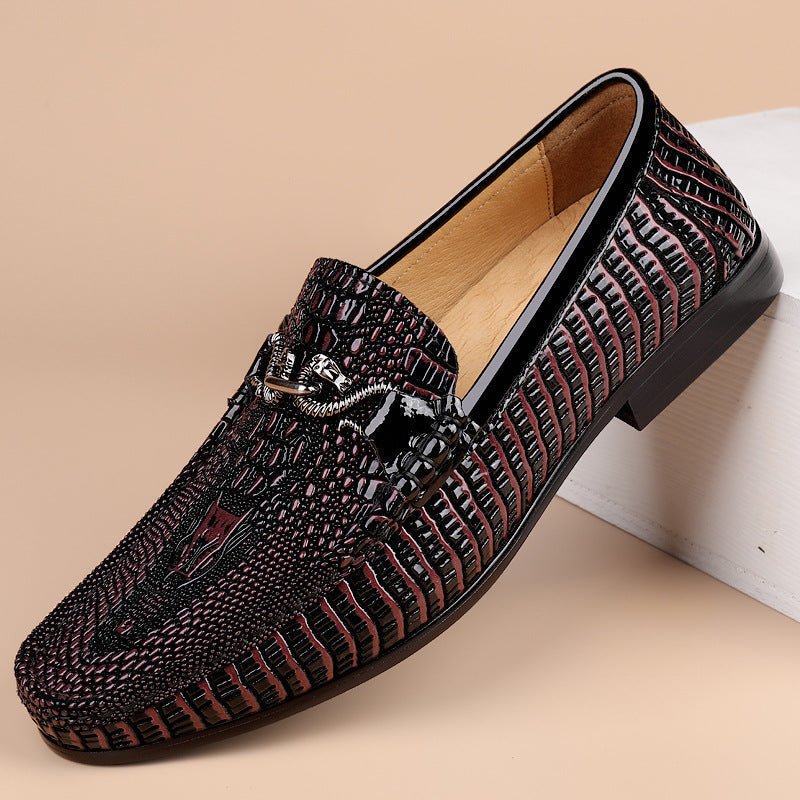 Gommino Men's First Layer Cowhide Soft Bottom Leather Shoes - Mom & Kids