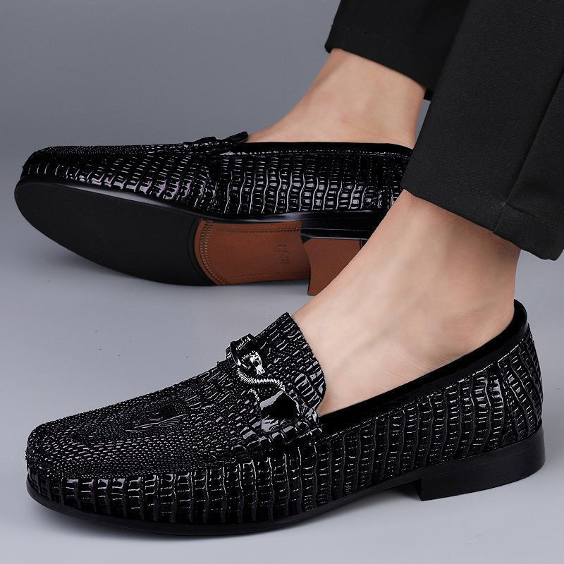 Gommino Men's First Layer Cowhide Soft Bottom Leather Shoes - Mom & Kids