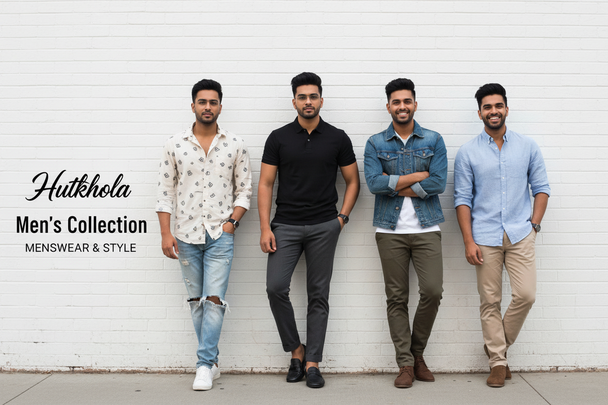 Hutkhola Men's Collection - Brick Wall Style