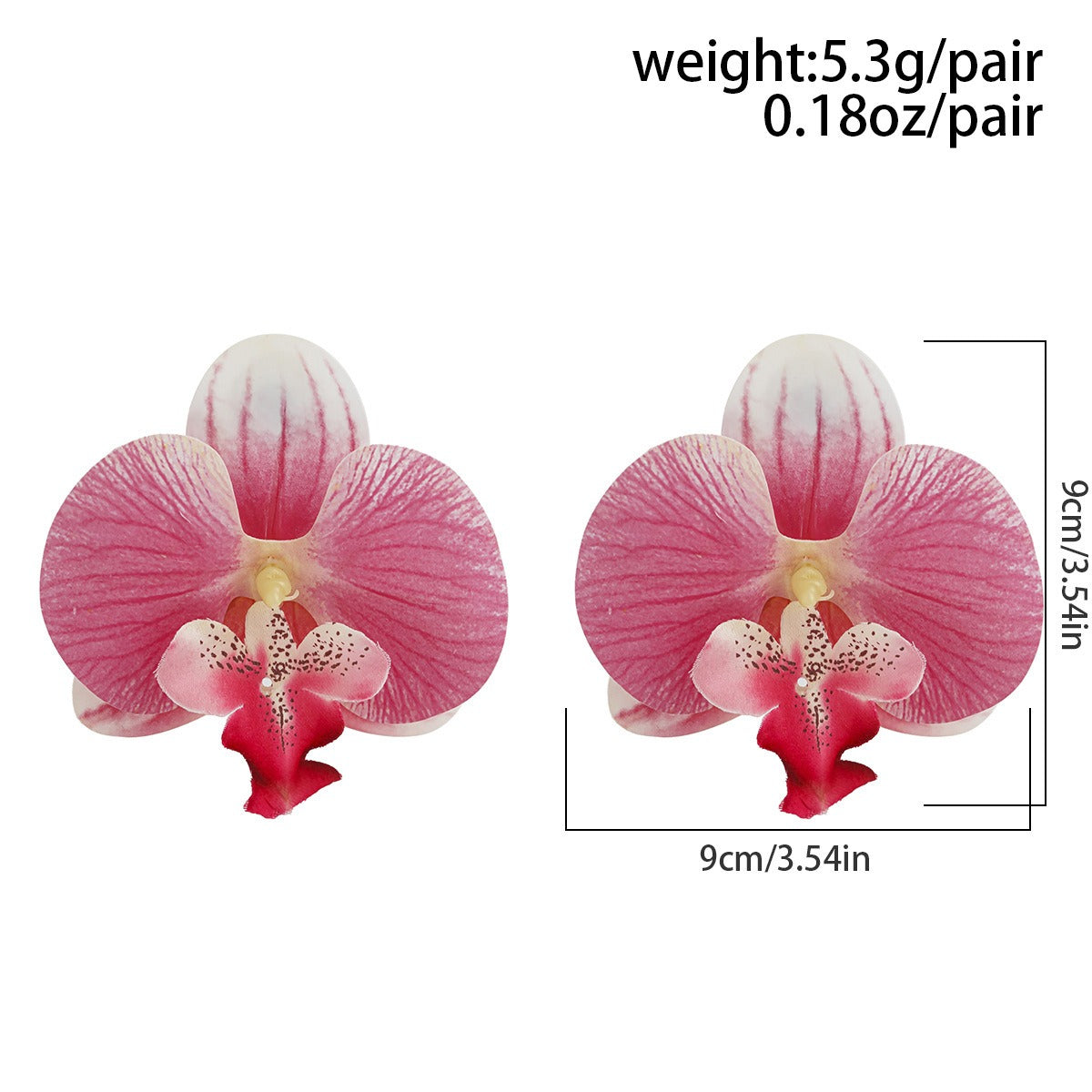 Butterfly orchid flower Necklace & Earring Set