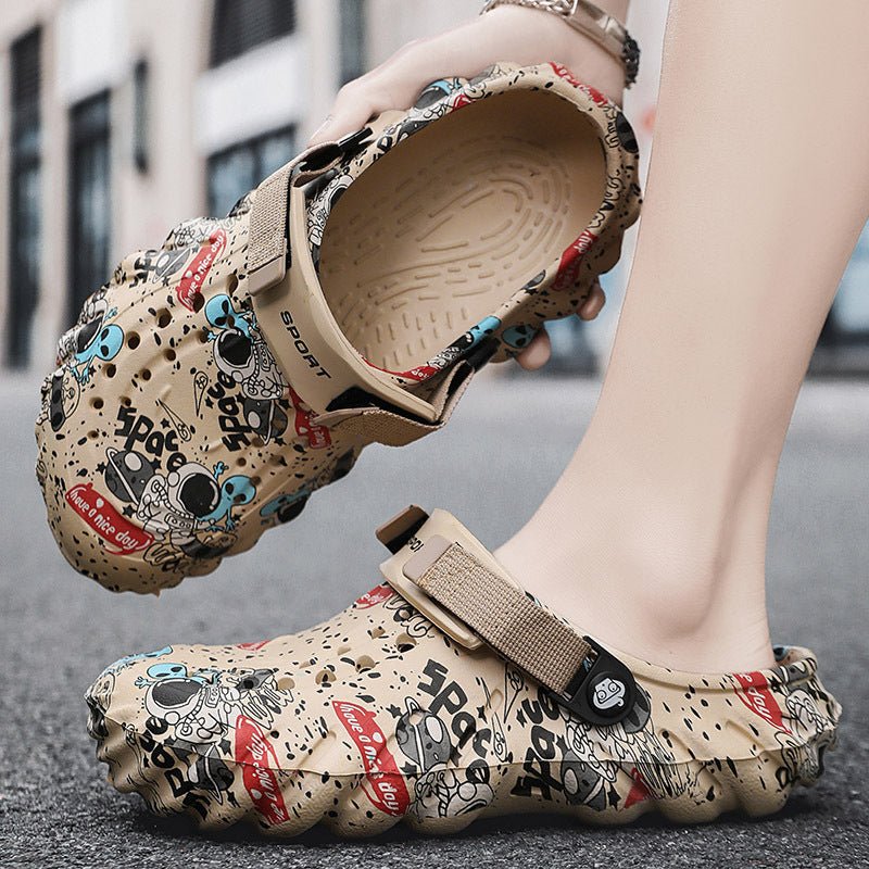 Men's Plus Size EVA Rubber And Plastic Outdoor Fashion Closed Toe Sandals - Mom & Kids
