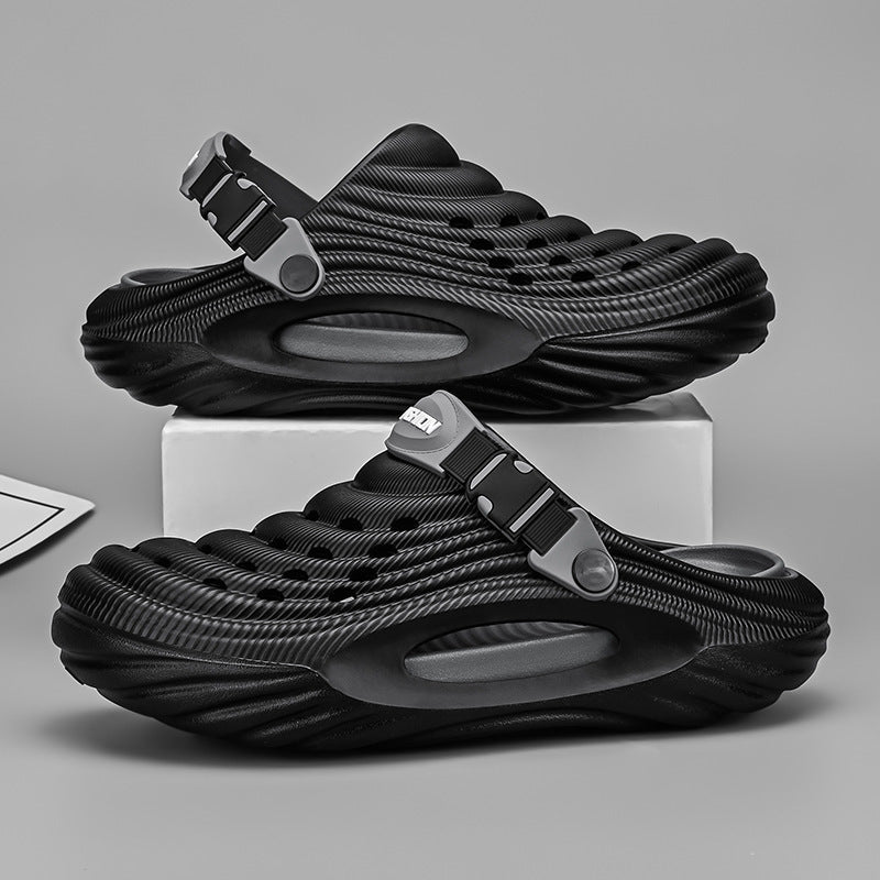 Men's Simple And Stylish Casual Platform Slippers - Mom & Kids