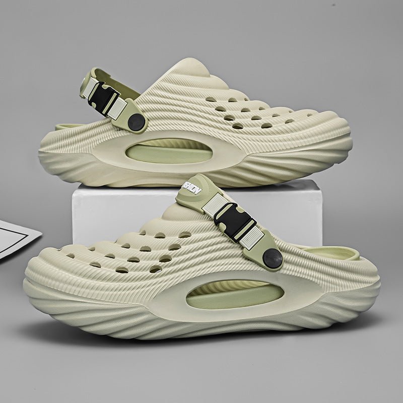 Men's Simple And Stylish Casual Platform Slippers - Mom & Kids