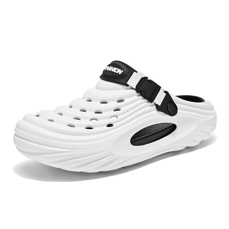 Men's Simple And Stylish Casual Platform Slippers - Mom & Kids