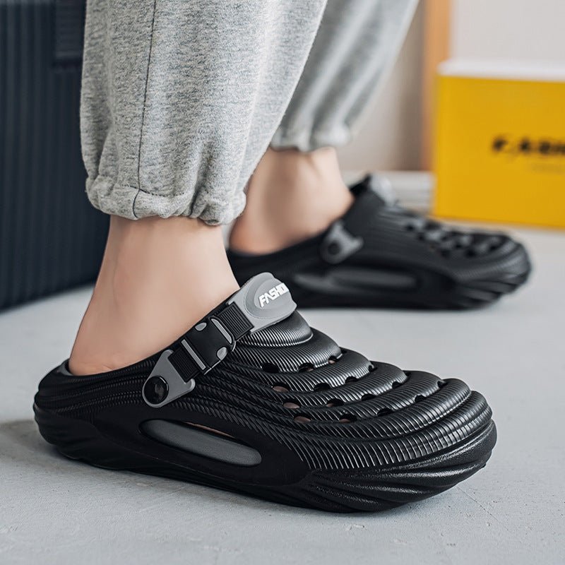 Men's Simple And Stylish Casual Platform Slippers - Mom & Kids