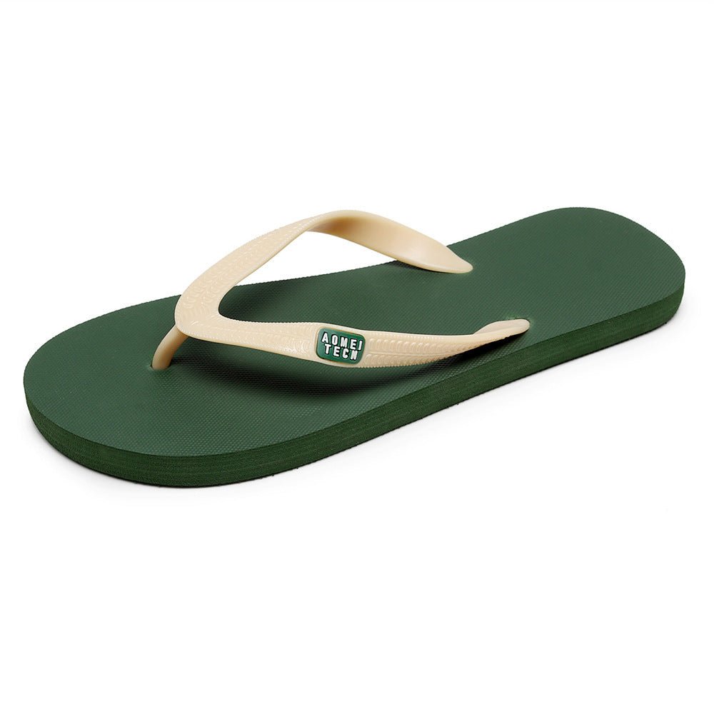 Men's Trendy Rubber Non-slip Fashion Flip-flop Beach Slippers - Mom & Kids