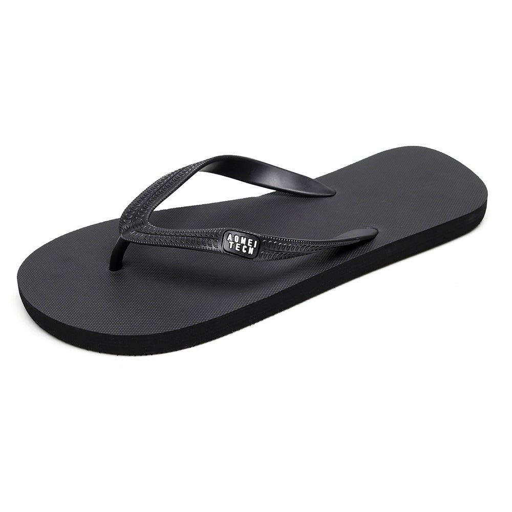 Men's Trendy Rubber Non-slip Fashion Flip-flop Beach Slippers - Mom & Kids
