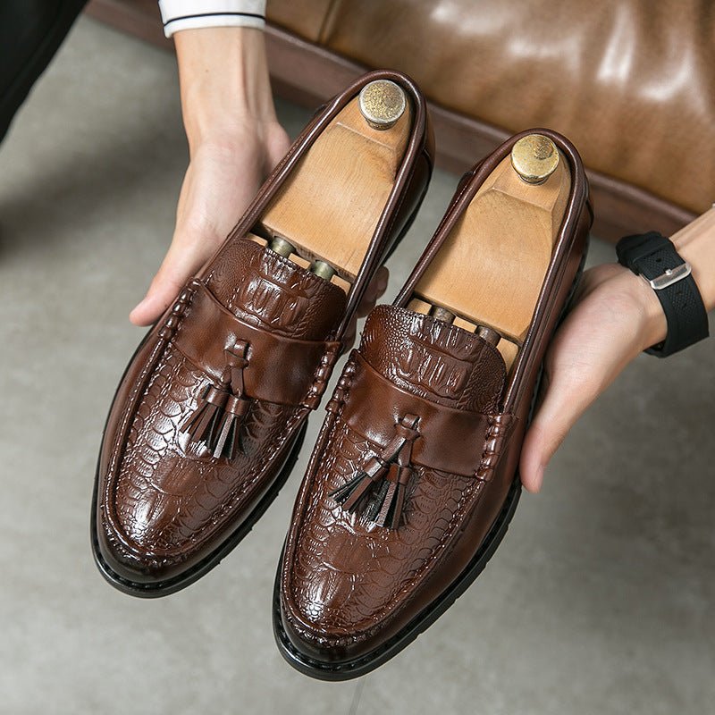 Personalized Tassel Pointed Toe New Fashion Leather Casual Shoes - Mom & Kids