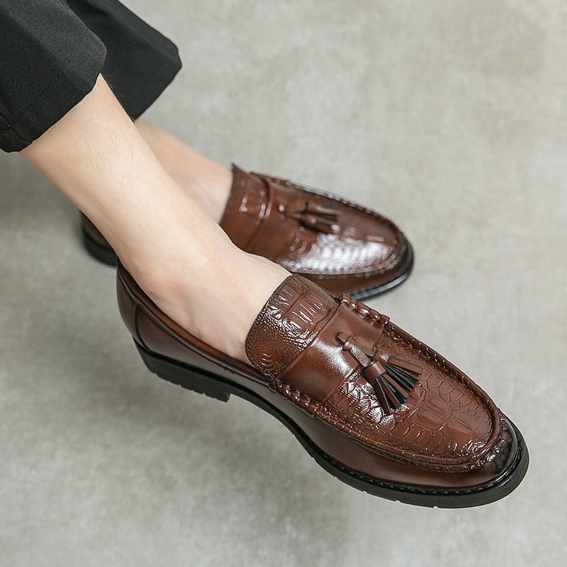 Personalized Tassel Pointed Toe New Fashion Leather Casual Shoes - Mom & Kids