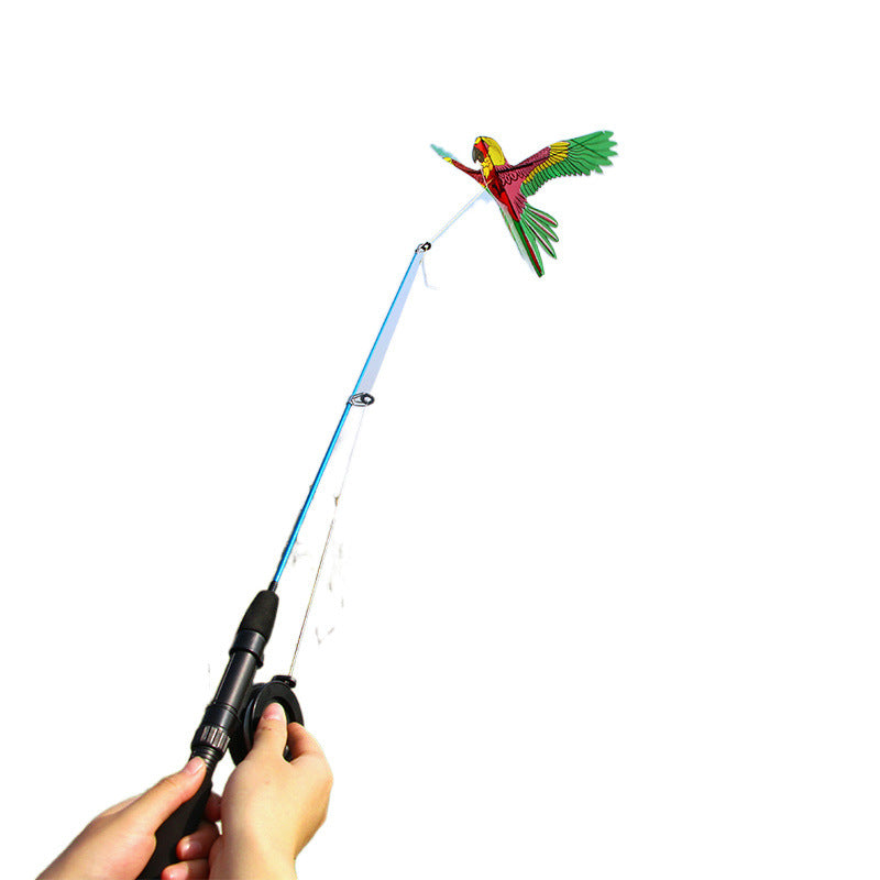 Dynamic Kite With Fishing Rod