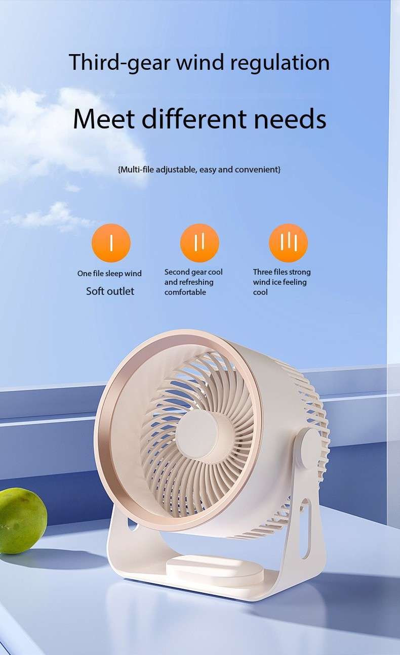 🪭 Multifunctional 360° Rotation Portable Rechargeable Air Cooling Circulating Fan!! ( Available )