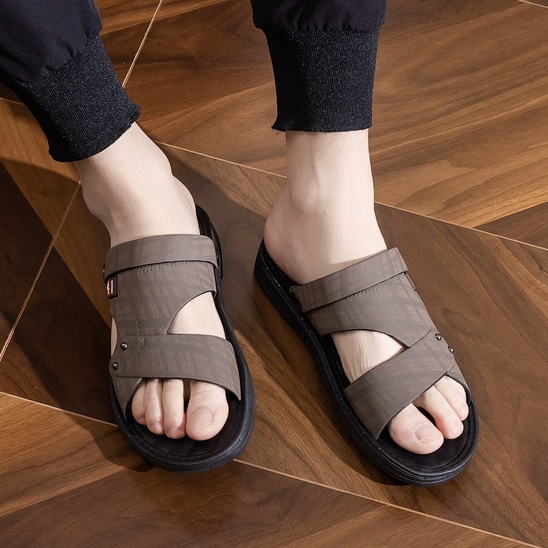 Soft Non-slip Waterproof And Hard-wearing Casual Double-use Men's Rubber Shoes - Mom & Kids