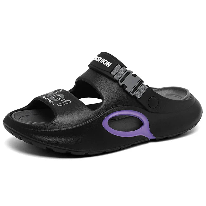 Summer Slippers for Men, Large Size Soft Comfortable Anti-slip Quick-drying, Casual Outdoor Beach Indoor New Style Sandals - Mom & Kids