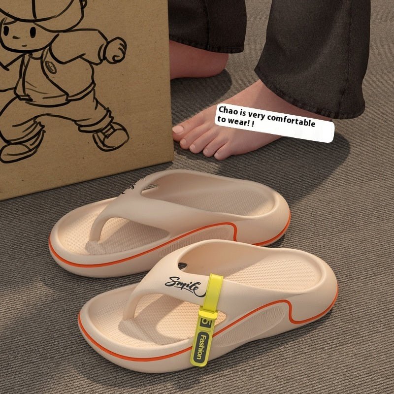 Thick Bottom Wear-resistant Cool Beach Soft Bottom High-end Men's Slippers - Mom & Kids