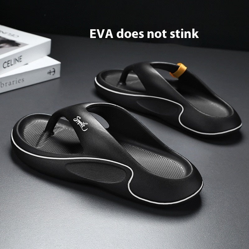 Thick Bottom Wear-resistant Cool Beach Soft Bottom High-end Men's Slippers - Mom & Kids