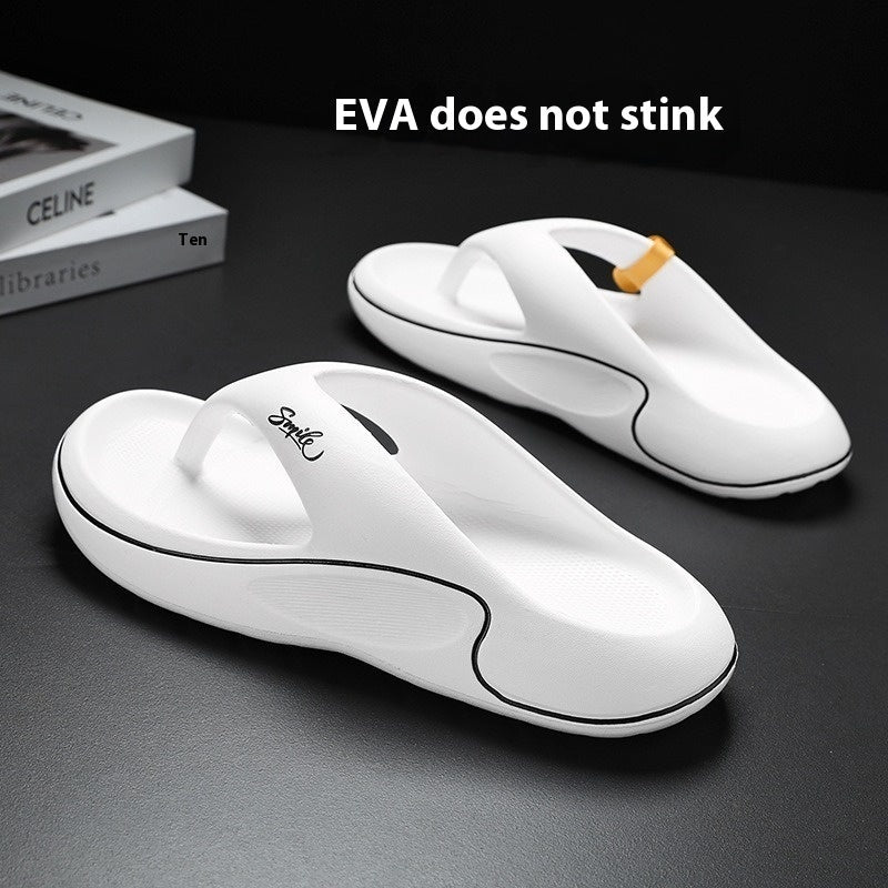Thick Bottom Wear-resistant Cool Beach Soft Bottom High-end Men's Slippers - Mom & Kids