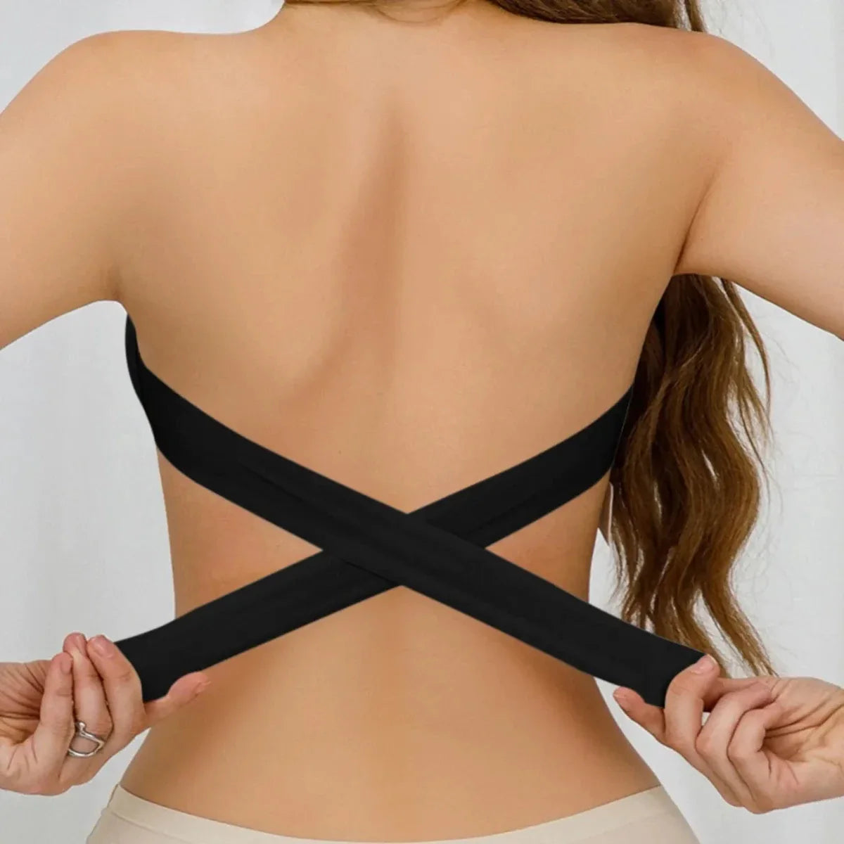 Women's strapless bra cross side buckle underwear (Available) - Mom & Kids